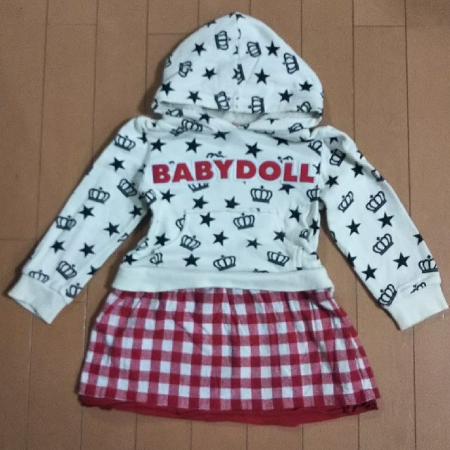 BABYDOLL(ベビードール)のベビードール  ★美品＊ワンピース 100 キッズ/ベビー/マタニティのキッズ服女の子用(90cm~)(ワンピース)の商品写真