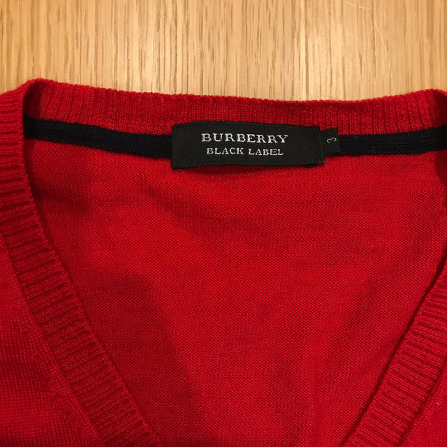 BURBERRY BLACK LABEL(バーバリーブラックレーベル)の美品 Burberry Black label Vネック ニット  L メンズのトップス(ニット/セーター)の商品写真