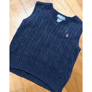 ポロラルフローレン(POLO RALPH LAUREN)のラルフローレン 3/3T ベスト 紺(ニット)