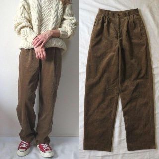 カルバンクライン(Calvin Klein)のカルバンクライン ハイウエスト コーデュロイパンツ 太畝 古着 vintage(カジュアルパンツ)