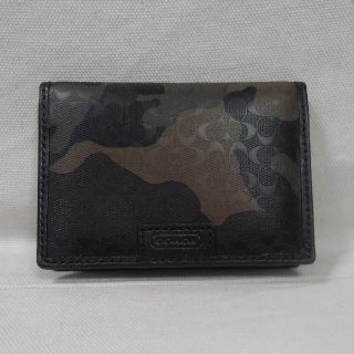 コーチ(COACH)の　未使用・新品　正規品　COACH　メンズ　パスケース(名刺入れ/定期入れ)