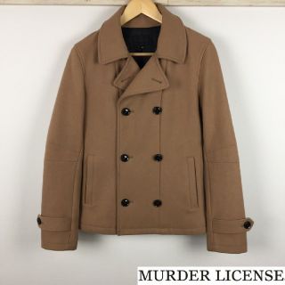 マーダーライセンス(Murder License)の美品 マーダーライセンス メルトンピーコート ベージュ サイズ46(ピーコート)