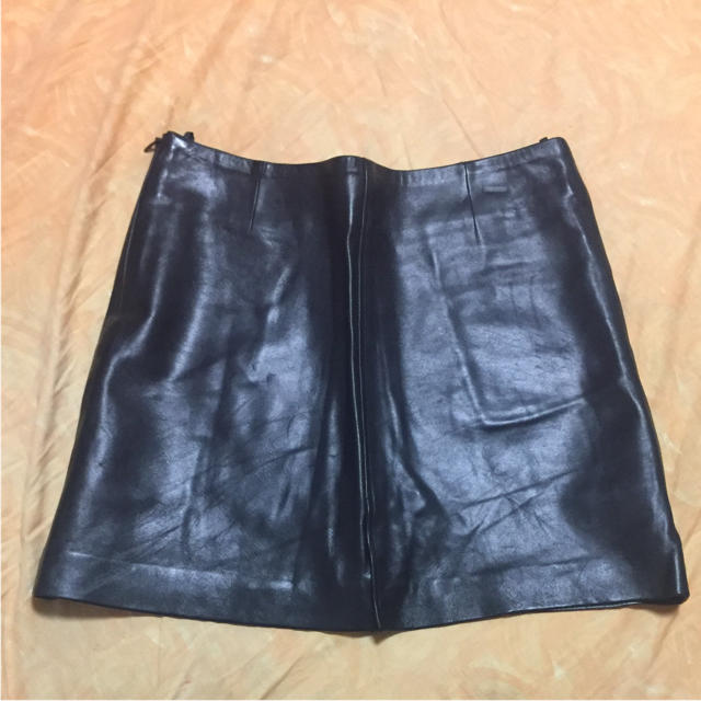 JILLSTUART(ジルスチュアート)のお値下げ　ジルスチュアート リアルレザー ミニ タイトスカート  レディースのスカート(ミニスカート)の商品写真
