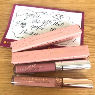 カラーポップ(colourpop)の【ほぼ未使用】カラーポップ リキッドグロス2本(リップグロス)