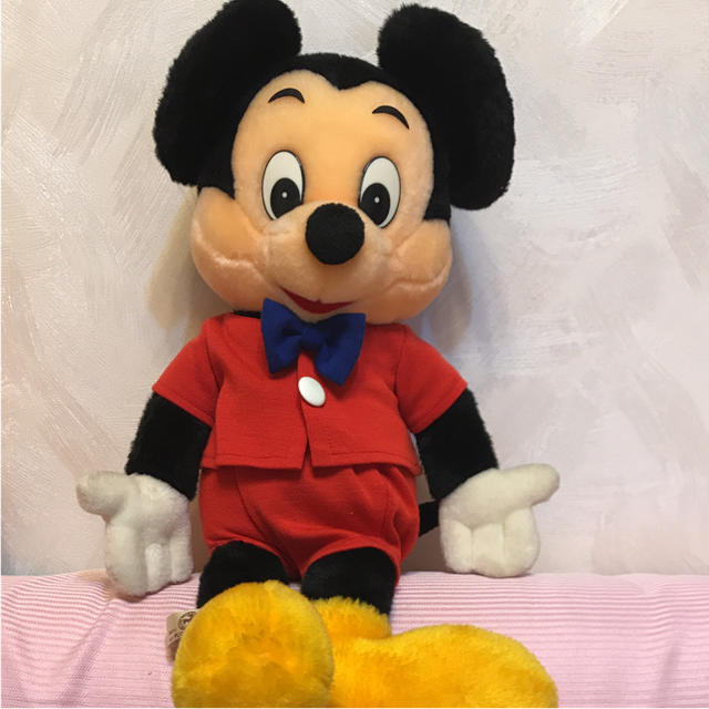 Disney - 【ヴィンテージ】ミッキーマウス ぬいぐるみ【サン Disney - 【ヴィンテージ】ミッキーマウス ぬいぐるみ【サン