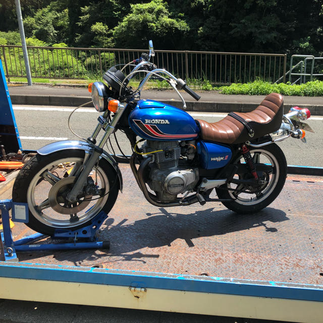 CB250T 角タンク用サイドカバー