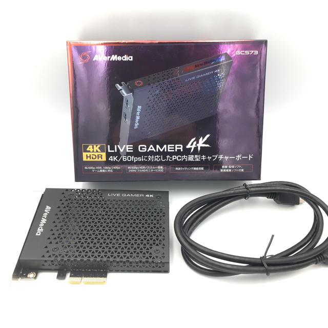 スマホ/家電/カメラAVerMedia LIVE GAMER 4K GC573 ゲームキャプチャ