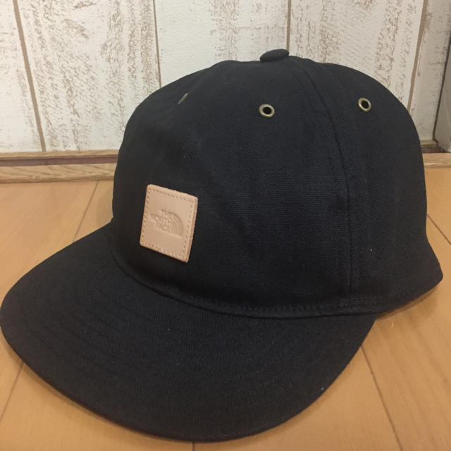 ノースフェイス キャップ ボックスロゴ レザー north face cap 黒