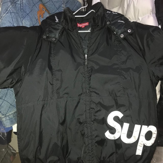 正規品販売! supreme sideline logo parka ダウンジャケット