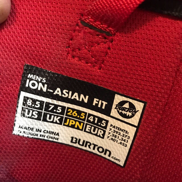 BURTON(バートン)のBurton×ピレリ コラボ ION-ASIAN FIT サイズ26.5 スポーツ/アウトドアのスノーボード(ブーツ)の商品写真