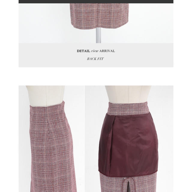 dholic(ディーホリック)のディーホリック グレンチェックスリットタイトスカート レディースのスカート(ひざ丈スカート)の商品写真
