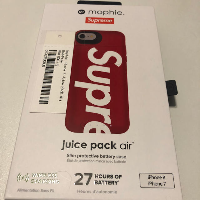 Supreme mophie iphone8 Juice  新品 赤 1