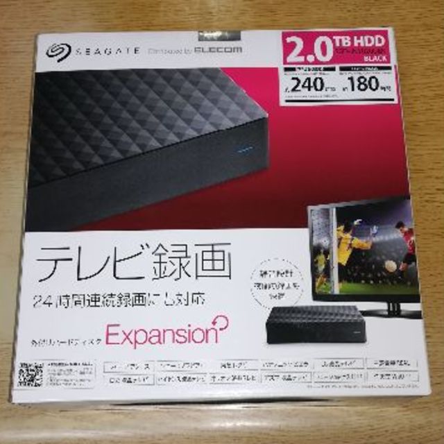 新品　外付けHDD 2TB SEAGATE SGD-JNY020UBKPC/タブレット