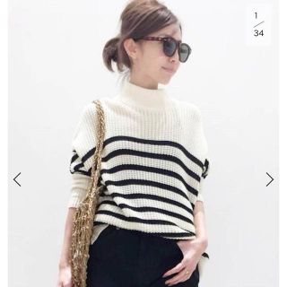 アパルトモンドゥーズィエムクラス(L'Appartement DEUXIEME CLASSE)の【美品】アパルトモン アゼ Border Knit(ニット/セーター)