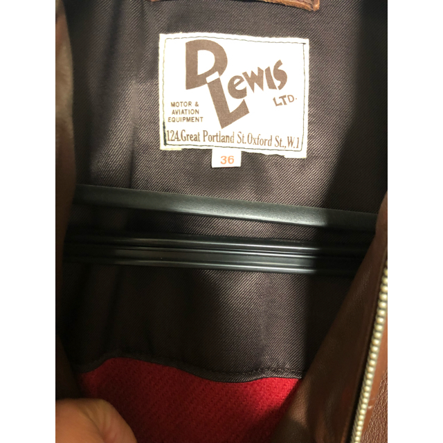 Lewis Leathers(ルイスレザー)のルイスレザー d.lewis レザーライダースジャケット カントリーマン 385 メンズのジャケット/アウター(ライダースジャケット)の商品写真