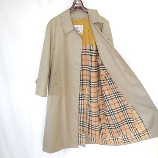 バーバリー(BURBERRY)の ★old BURBERRY 裏地ノバチェック ライナー付き ステンカラーコート(ロングコート)