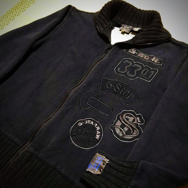 G-STAR RAW(ジースター)のG-STAR RAW 異素材 切り替え スウェット ジャケット‼️ メンズのトップス(スウェット)の商品写真