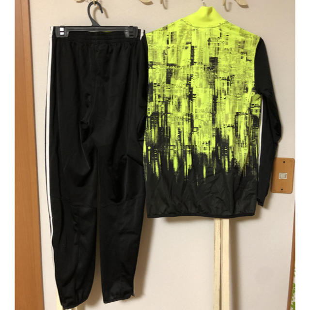 adidas(アディダス)のadidas ジャージ上下セット イエロー 160㎝ 美品 キッズ/ベビー/マタニティのキッズ服男の子用(90cm~)(その他)の商品写真