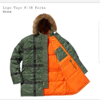 シュプリーム(Supreme)のLogo Tape N-3B Parka(ミリタリージャケット)