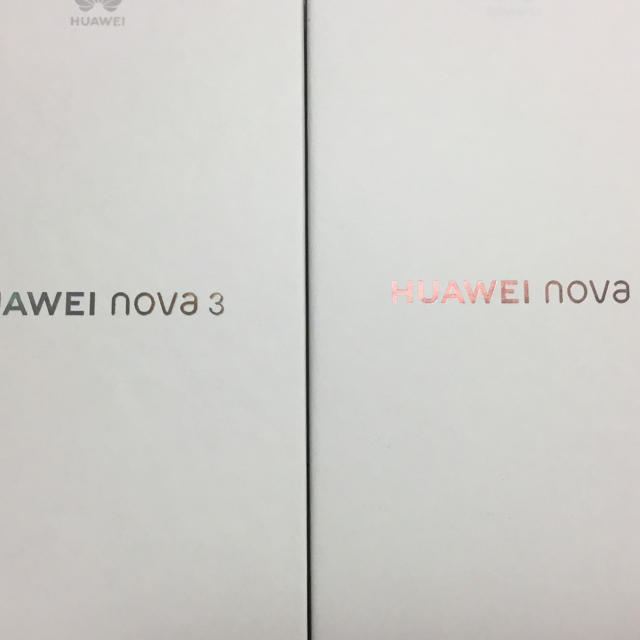 HUAWEI nova 3 新品未開封品2台 スマホ/家電/カメラのスマートフォン/携帯電話(スマートフォン本体)の商品写真