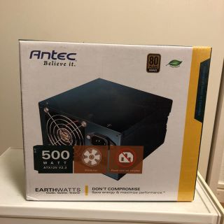 【新品】antec 500w電源ユニット(PCパーツ)