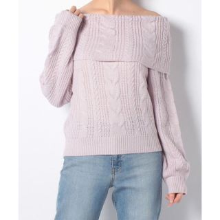 ナチュラルクチュール(natural couture)の新品 定価5292円 ナイスクラップ  ニット パープル フリーサイズ (ニット/セーター)