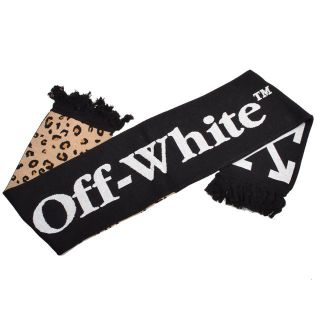 オフホワイト(OFF-WHITE)のOFF-WHITE オフホワイト ARROWS レオパードマフラー(マフラー)