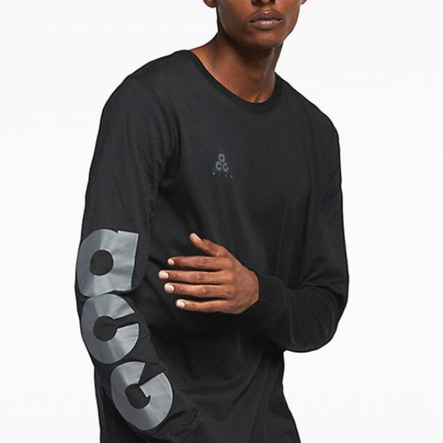 NIKE(ナイキ)の日本未発売 NIKE ACG 長袖 Tシャツ 黒 M LAB メンズのトップス(Tシャツ/カットソー(七分/長袖))の商品写真