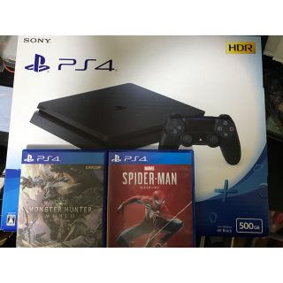 プレイステーション4(PlayStation4)のPS4 モンハンワールド スパイダーマン(家庭用ゲーム機本体)