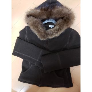 フォクシー(FOXEY)のフォクシー　FOXEY　フィッシャーフードジャケット　上品❤️(毛皮/ファーコート)