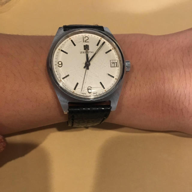 ZENITH(ゼニス)のbleuyourmind様専用 Zenith腕時計 黒 シルバー メンズの時計(腕時計(アナログ))の商品写真
