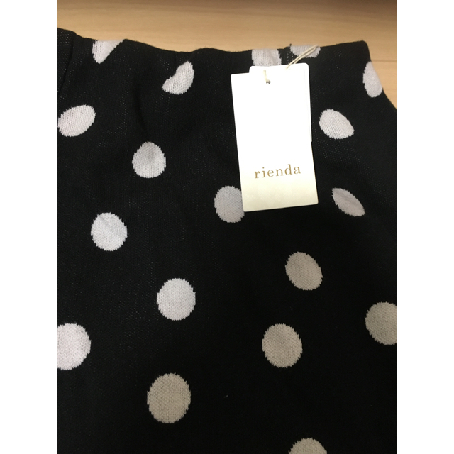 rienda(リエンダ)のrienda Dot JQ Knit J／WタイトミディSK   レディースのスカート(ひざ丈スカート)の商品写真