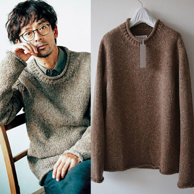 Maison Martin Margiela(マルタンマルジェラ)のメゾン マルジェラ メランジ ネップ ニット マルタン 滝藤賢一 メンズのトップス(ニット/セーター)の商品写真