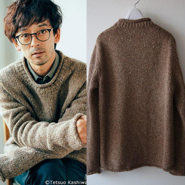 Maison Martin Margiela(マルタンマルジェラ)のメゾン マルジェラ メランジ ネップ ニット マルタン 滝藤賢一 メンズのトップス(ニット/セーター)の商品写真