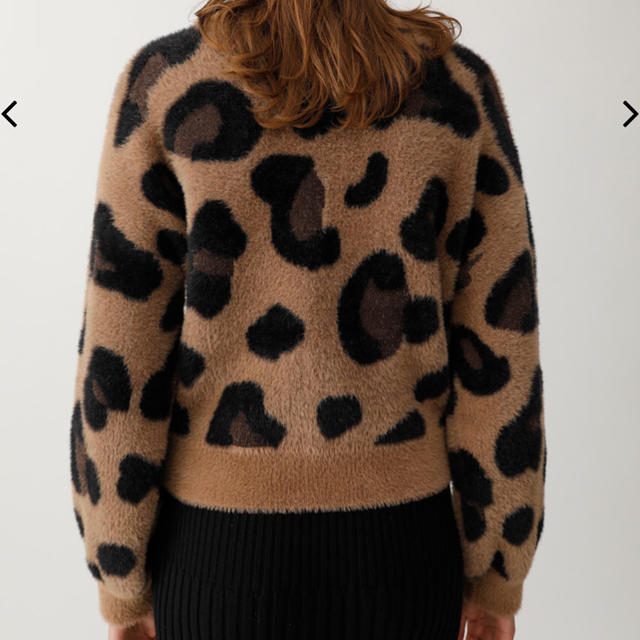 moussy(マウジー)のmoussy LEOPARD SHAGGY ニット レディースのトップス(ニット/セーター)の商品写真