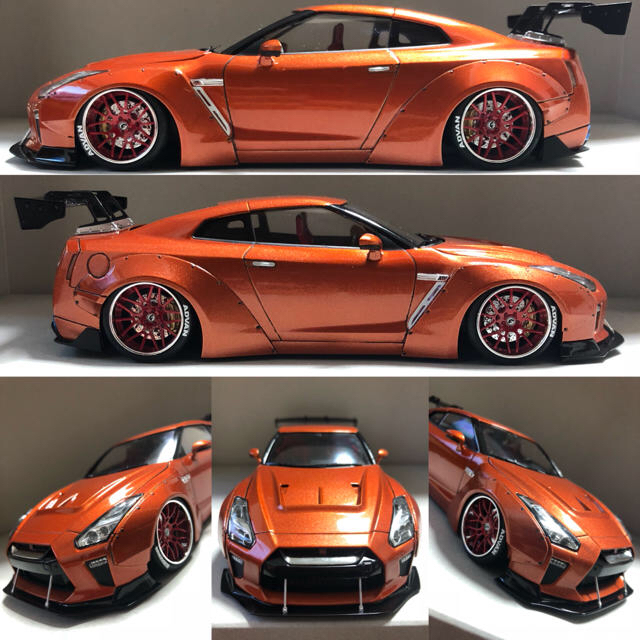 AOSHIMA(アオシマ)の1/24 アオシマ R35 GTR  LBワークス リバティウォーク エンタメ/ホビーのおもちゃ/ぬいぐるみ(模型/プラモデル)の商品写真