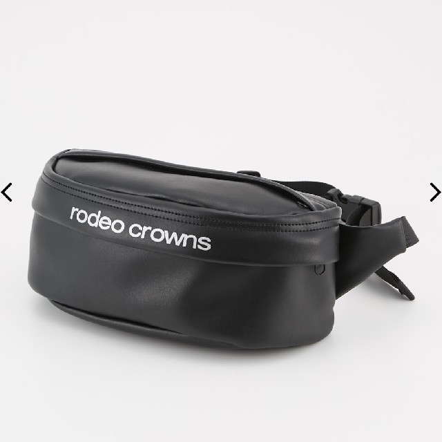 RODEO CROWNS(ロデオクラウンズ)のRODEO CROWNS カラーウエストポーチ ブラック レディースのファッション小物(ポーチ)の商品写真