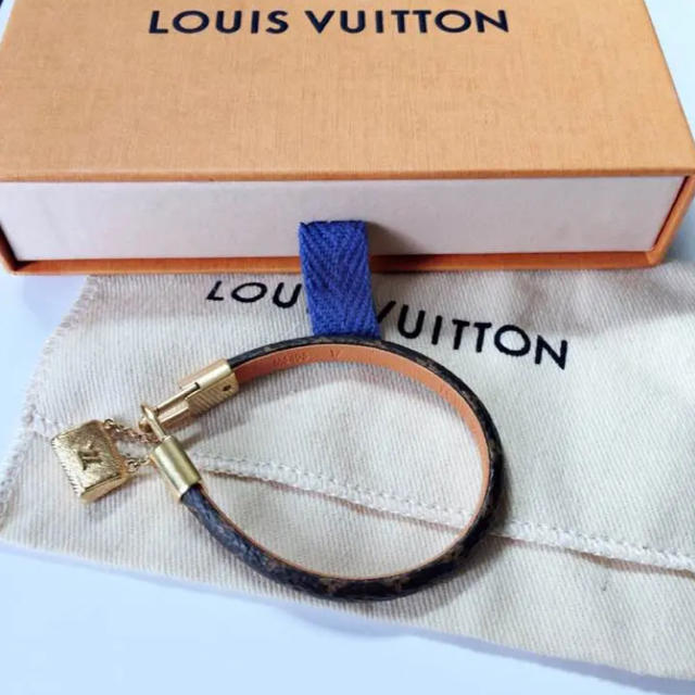 【美品】LOUISVUITTON レザーブレスレット