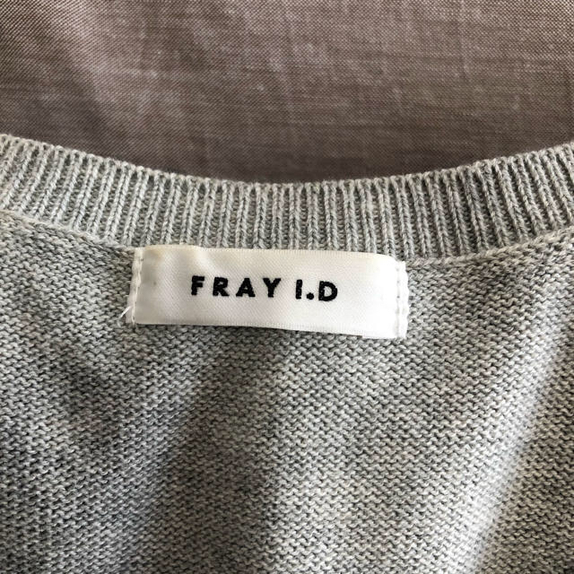 FRAY I.D(フレイアイディー)のニット×チュールドッキングワンピース レディースのワンピース(ひざ丈ワンピース)の商品写真