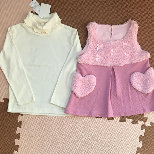 チュニック 女の子2点セット 110 キッズ/ベビー/マタニティのキッズ服女の子用(90cm~)(ニット)の商品写真