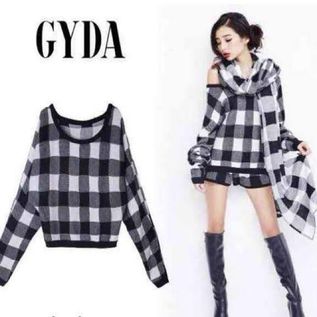 GYDA(ジェイダ)の【GYDA】ジェイダ ☆ブロックチェックニット レディースのトップス(ニット/セーター)の商品写真