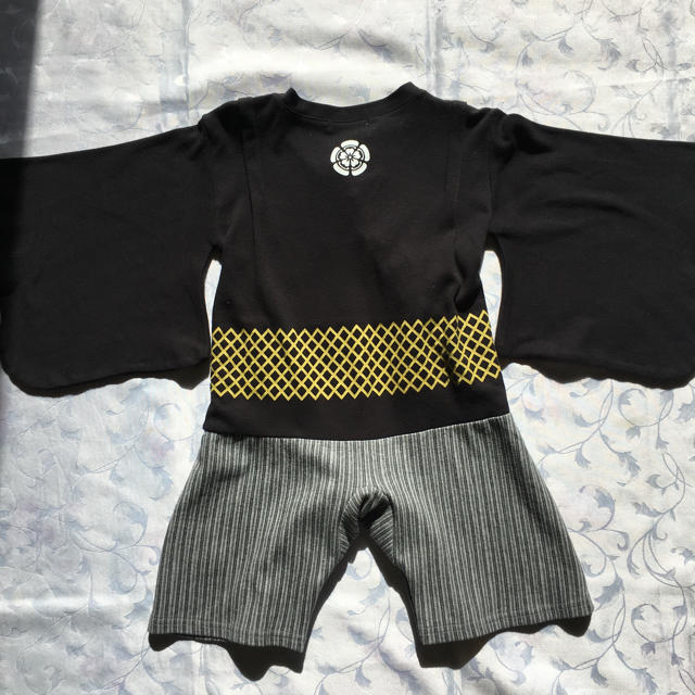 袴 男の子 サイズ90 ロンパース カバーオール  キッズ/ベビー/マタニティのキッズ服男の子用(90cm~)(和服/着物)の商品写真