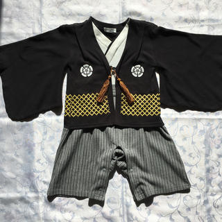 袴 男の子 サイズ90 ロンパース カバーオール (和服/着物)