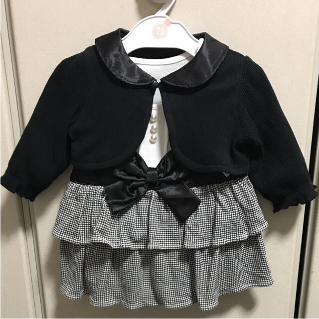 ベビー フォーマル 2点セット キッズ/ベビー/マタニティのベビー服(~85cm)(セレモニードレス/スーツ)の商品写真