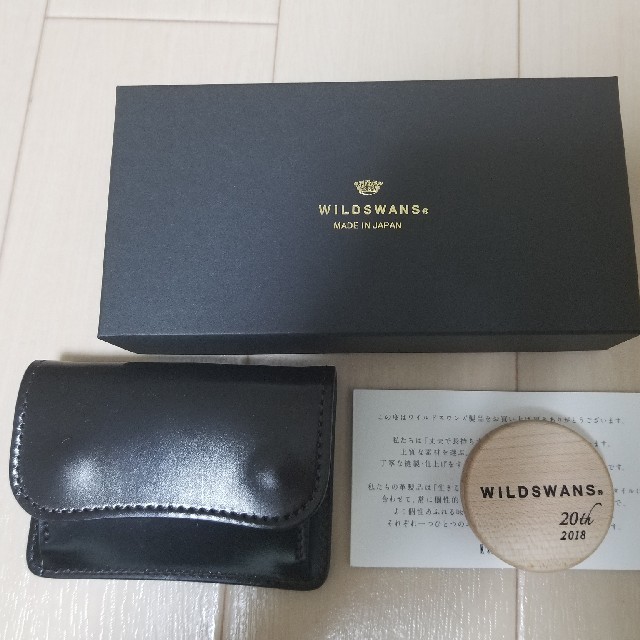 WILDSWANS ワイルドスワンズ　タング　シェルコードバン　ブラック メンズのファッション小物(コインケース/小銭入れ)の商品写真