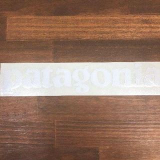 パタゴニア(patagonia)の patagonia ステッカー カッティング　白(その他)