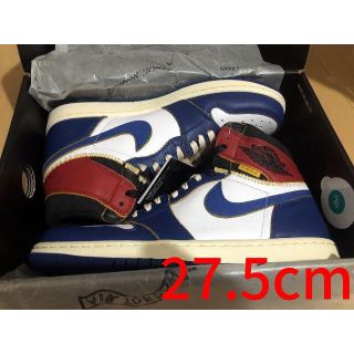 ナイキ(NIKE)の27.5 UNION NIKE AIR JORDAN 1 BLUE 青(スニーカー)