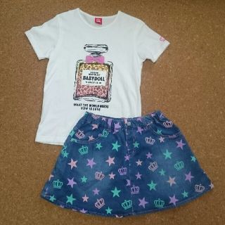 ベビードール(BABYDOLL)の☆BUU様専用☆BABYDOLL Tシャツ デニムスカート セット 140(スカート)