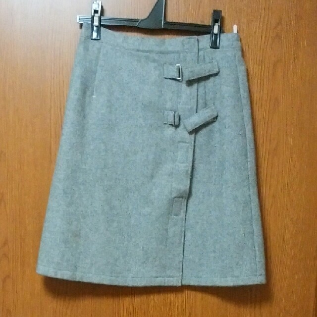 【コシノヒロコ】グレー　巻きスカート