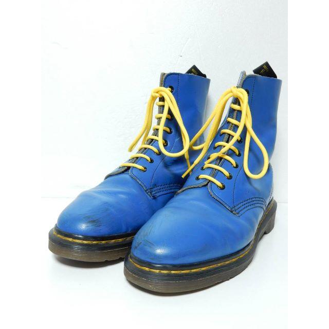 Dr.Martens(ドクターマーチン)のレアカラー！英国製！ドクターマーチン8ホールUK6イングランド青ブルーヴィンテ メンズの靴/シューズ(ブーツ)の商品写真